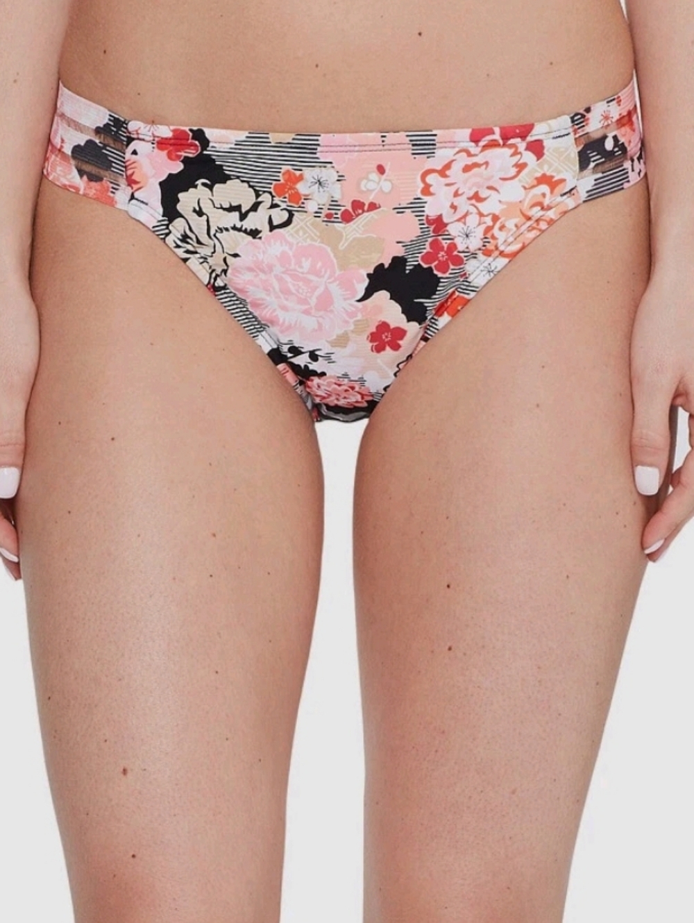 Kenneth Cole Sweek SAKURA Tab Floral Bikini Bottoms